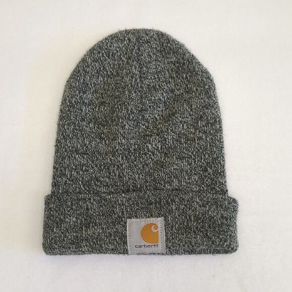 Carhartt Black and Gray Knit Beanie - Picture 1 of 4